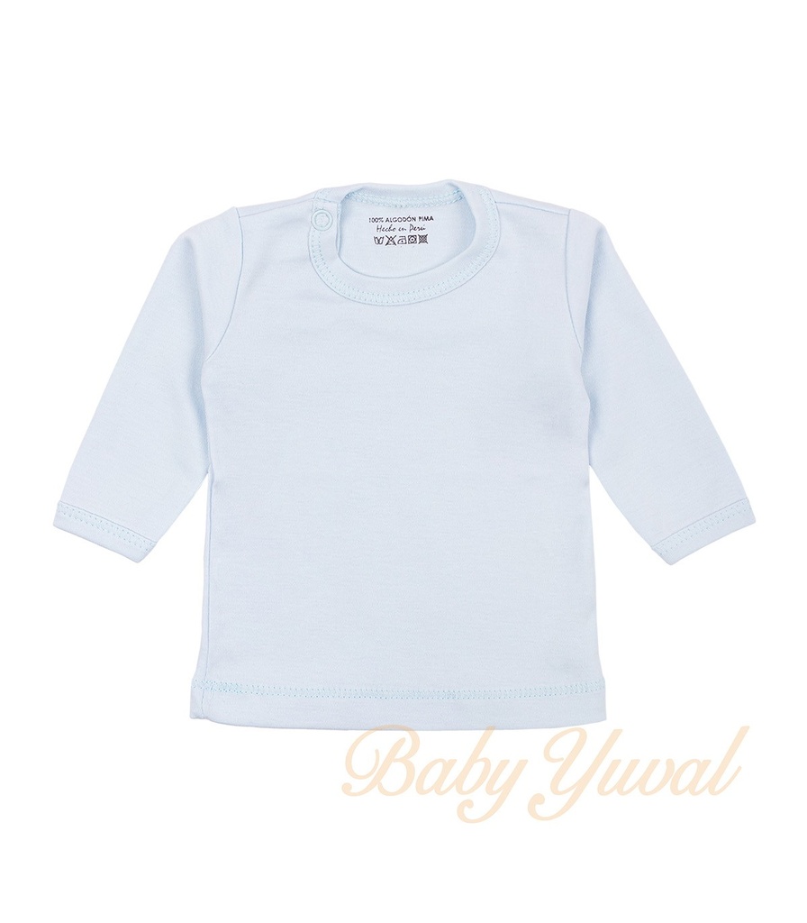 Polo Prematuro de Algodón Pima | Celeste