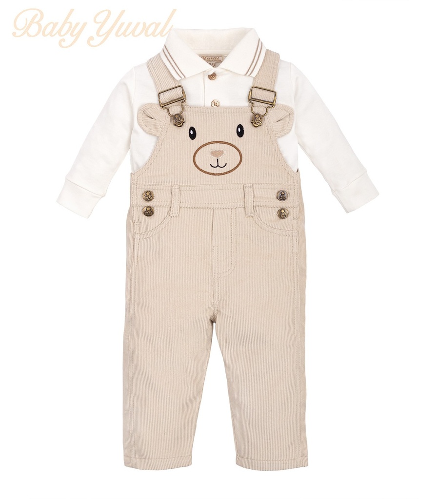 Set Overall y Polo Camisero de Algodón | Colección Teddy