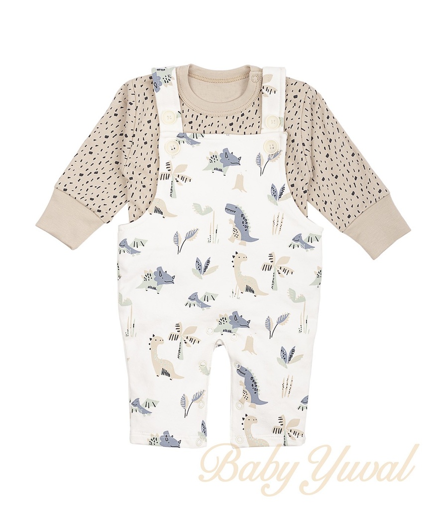 Set Overall Fresh Terry y Polo | Dino Cream