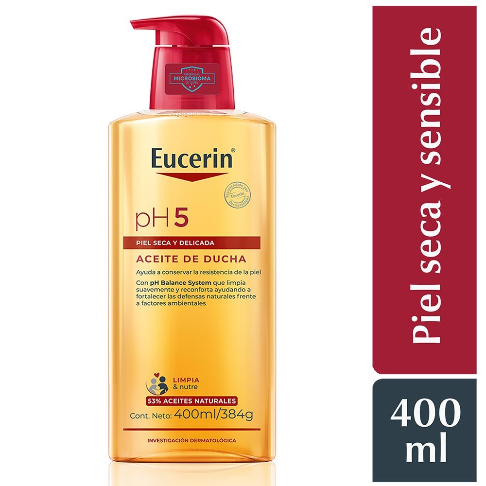 Aceite de Ducha Eucerin pH5 Piel Seca y Sensible - Frasco 400 ML