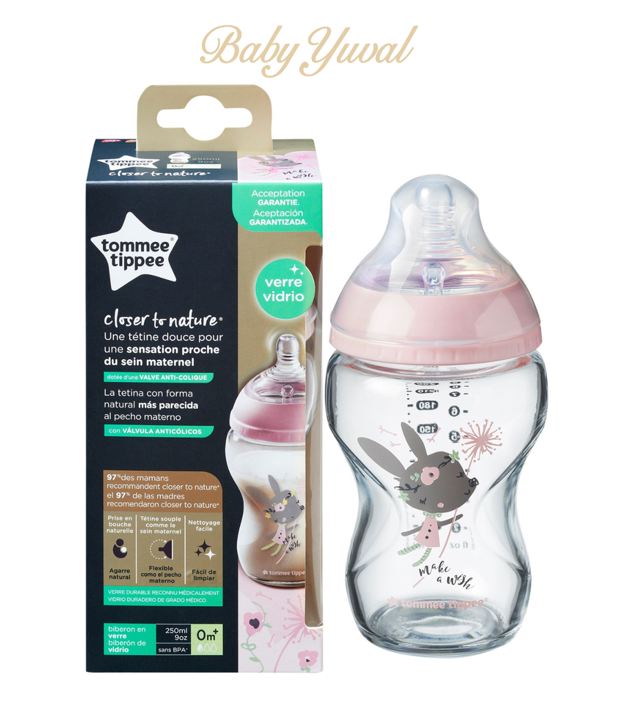 Biberón de Vidrio Closer to Nature 9oz Niña