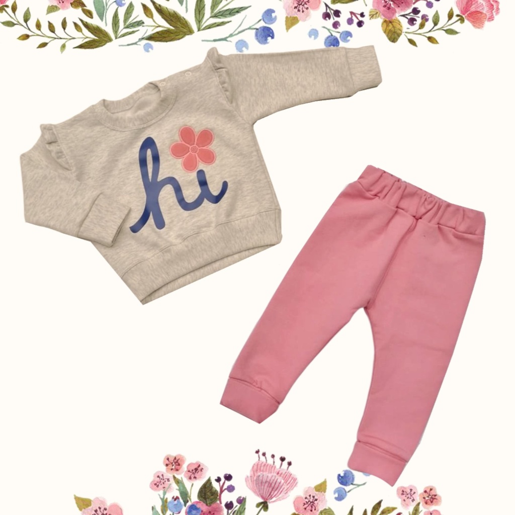 Conjunto de Franela Algodón | Hi Baby