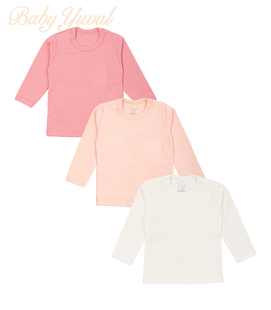 Tripack Polo Manga Larga algodón pima | Colección Andrea
