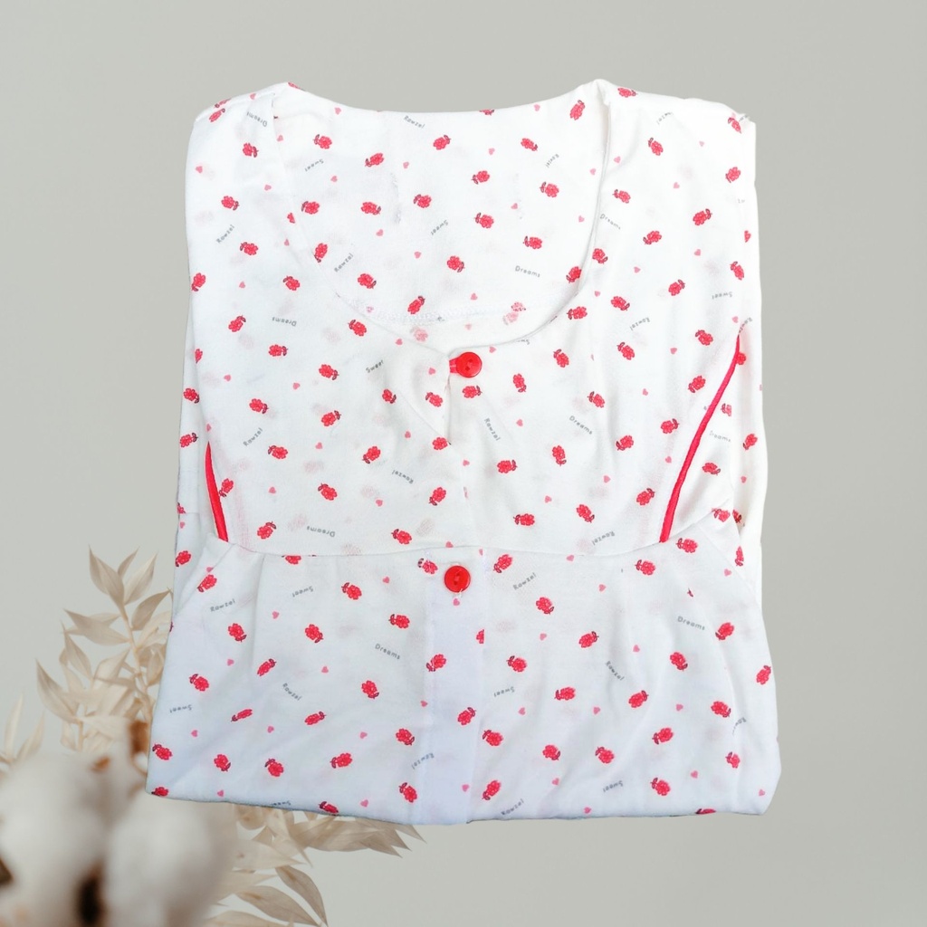 Bata Camisón Manga Corta Materno