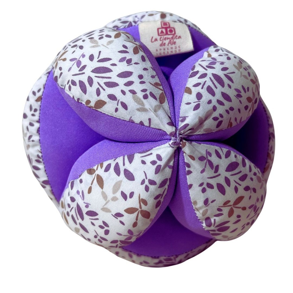 Pelota Montessori La Tiendita de Ale | Morada y Blanco