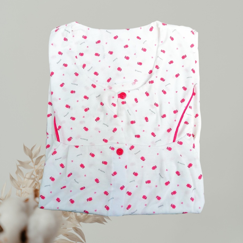 Bata Camisón Manga Larga Materno