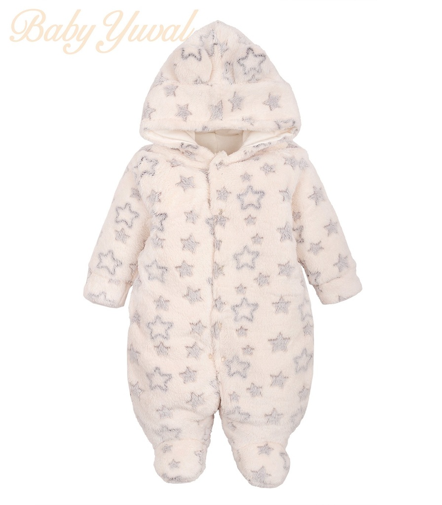 Enterizo Acolchado Plush | Osito Crema Estrellas