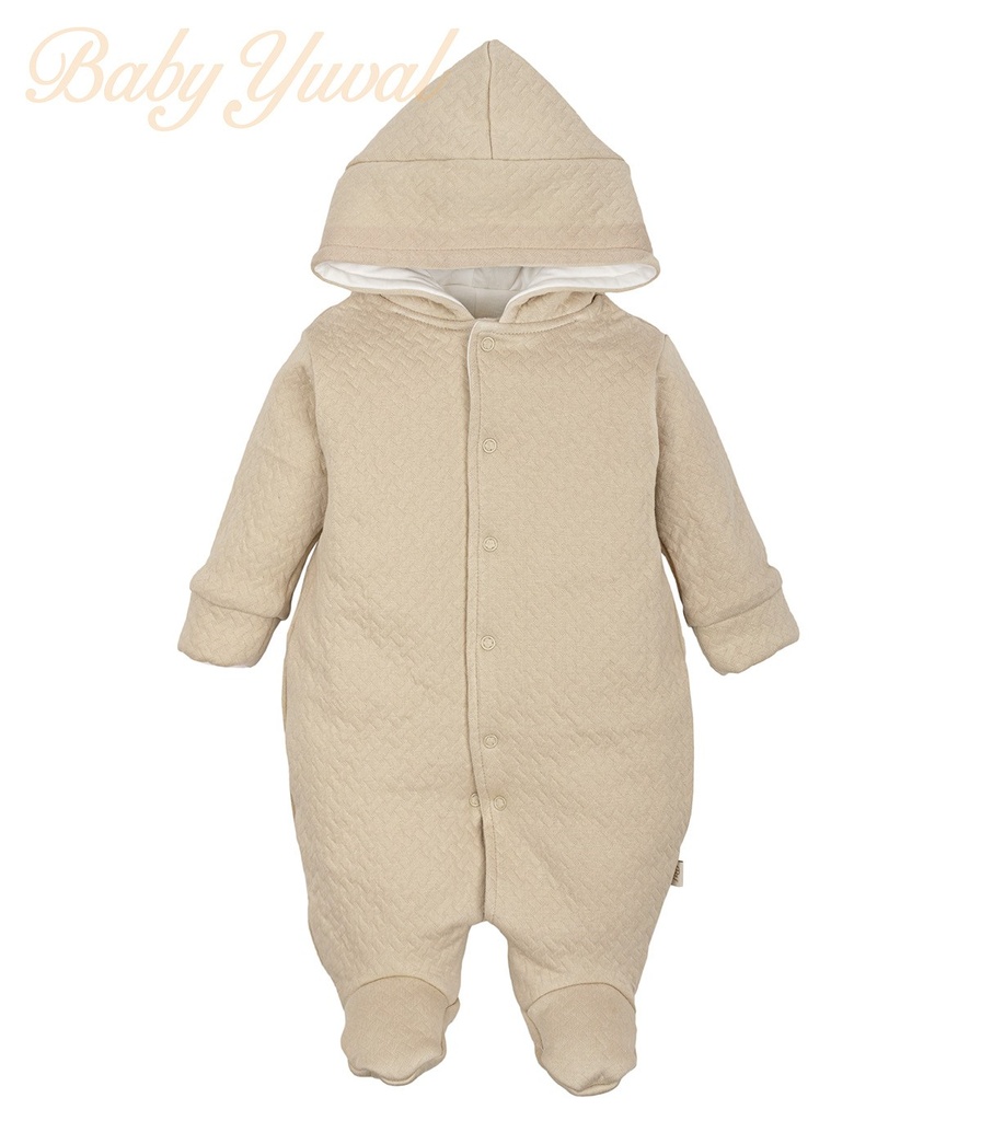 Enterizo Acolchado Jacquard con Algodón Pima | Beige