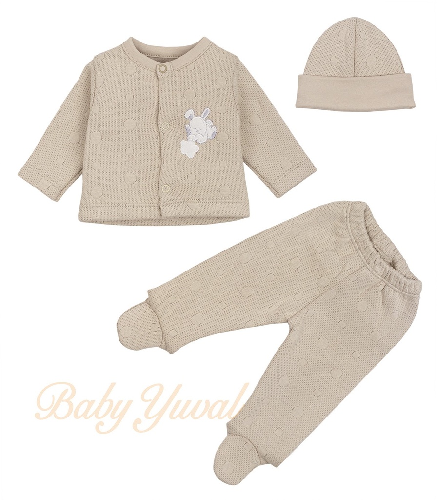 Conjunto Jacquard Algodón | Bunny Beige