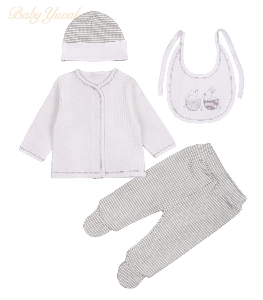 Ropón de Jacquard | PopCorn Rabbit Gray
