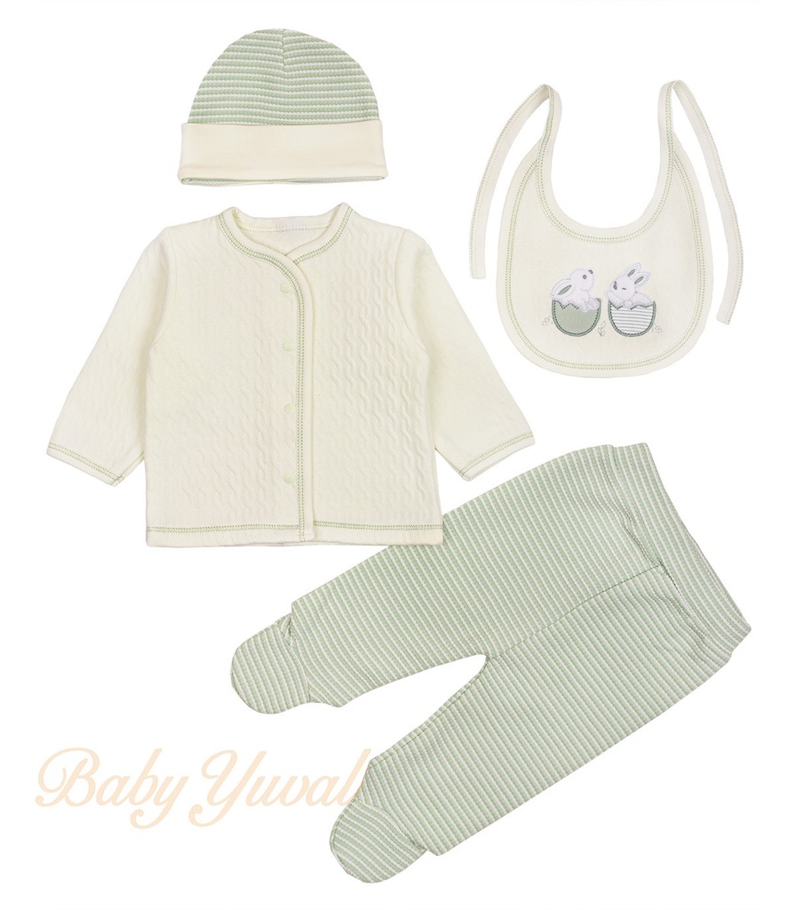 Ropón de Jacquard | PopCorn Rabbit Green