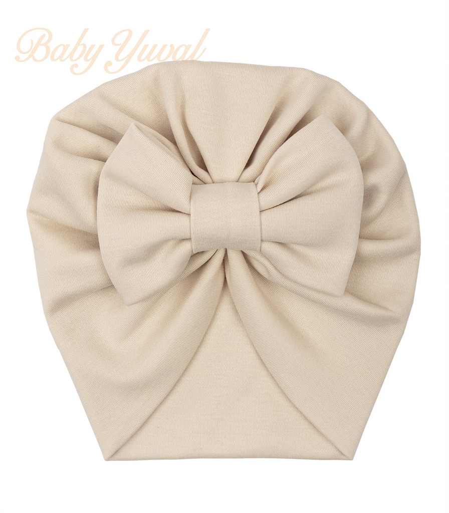 Turbante de Algodón Lazo | Beige