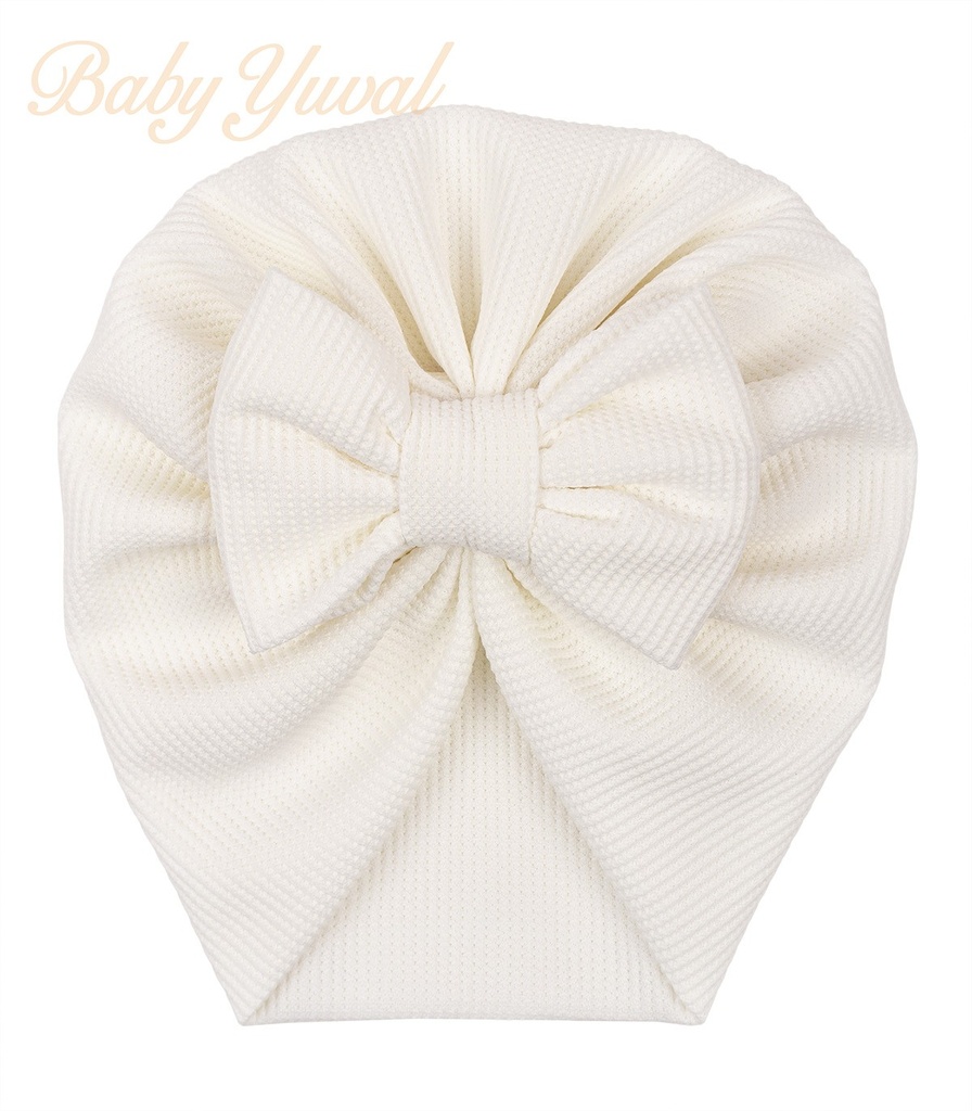 Turbante de Algodón Lazo Tejido | Crema