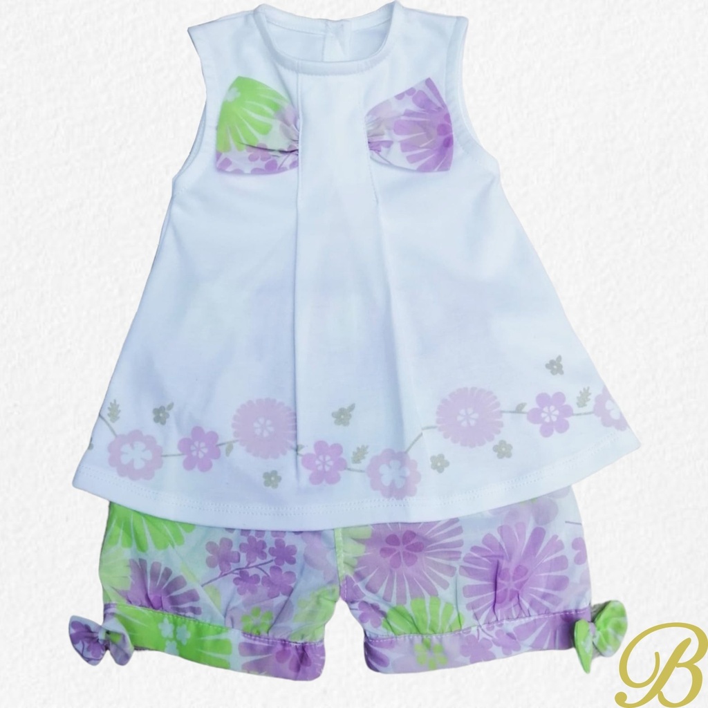 Conjunto de Algodón | Lazo Flores