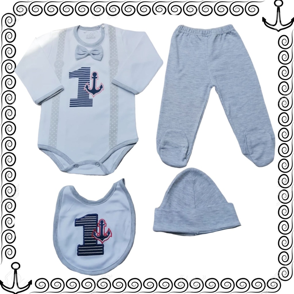 Conjunto de Algodón Pima Ancla