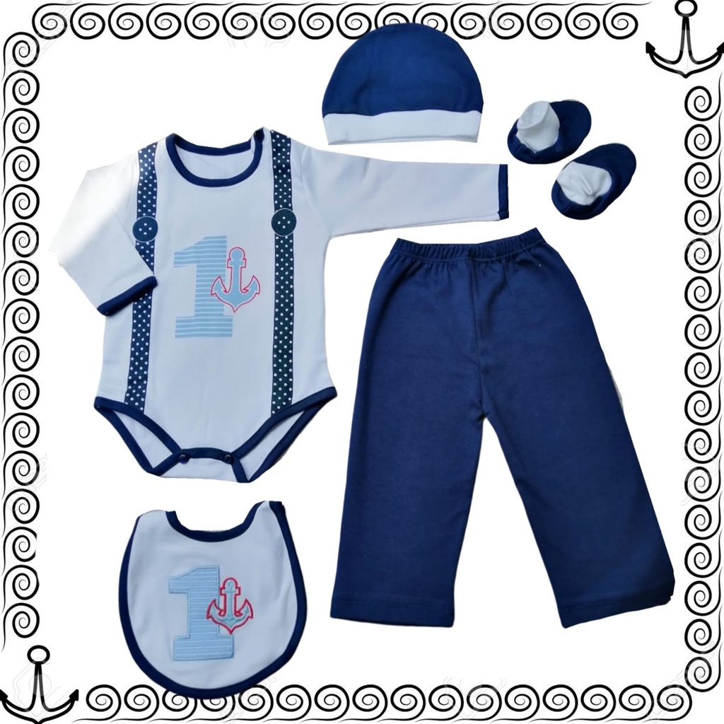 Conjunto de Algodón Pima Ancla