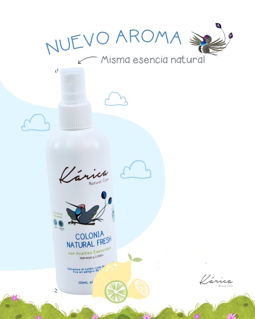 Karica Colonia Natural Fresh Frasco x 150 ML