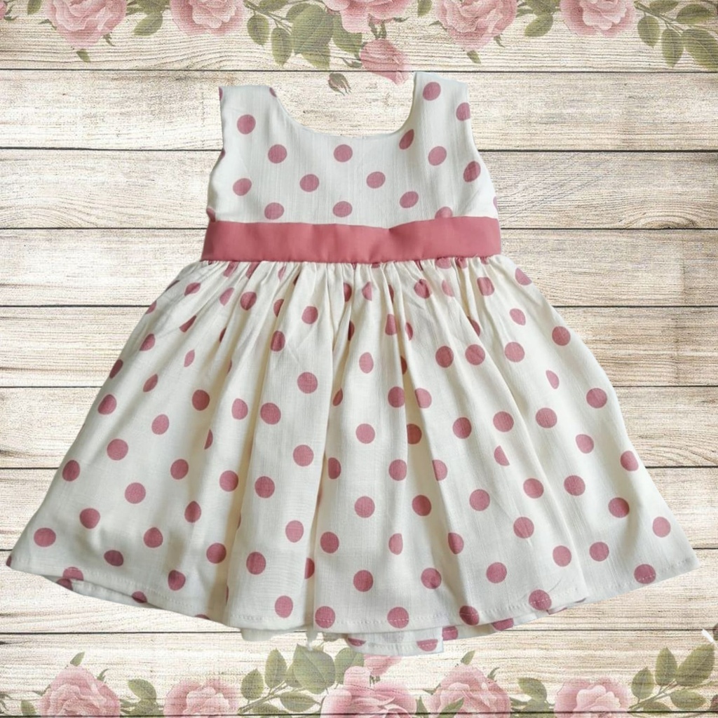 Vestido de Cotton Algodón Rosa