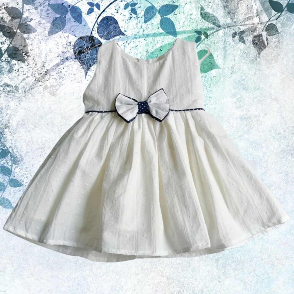 [VE095920] Vestido de Cotton Algodón Lazo