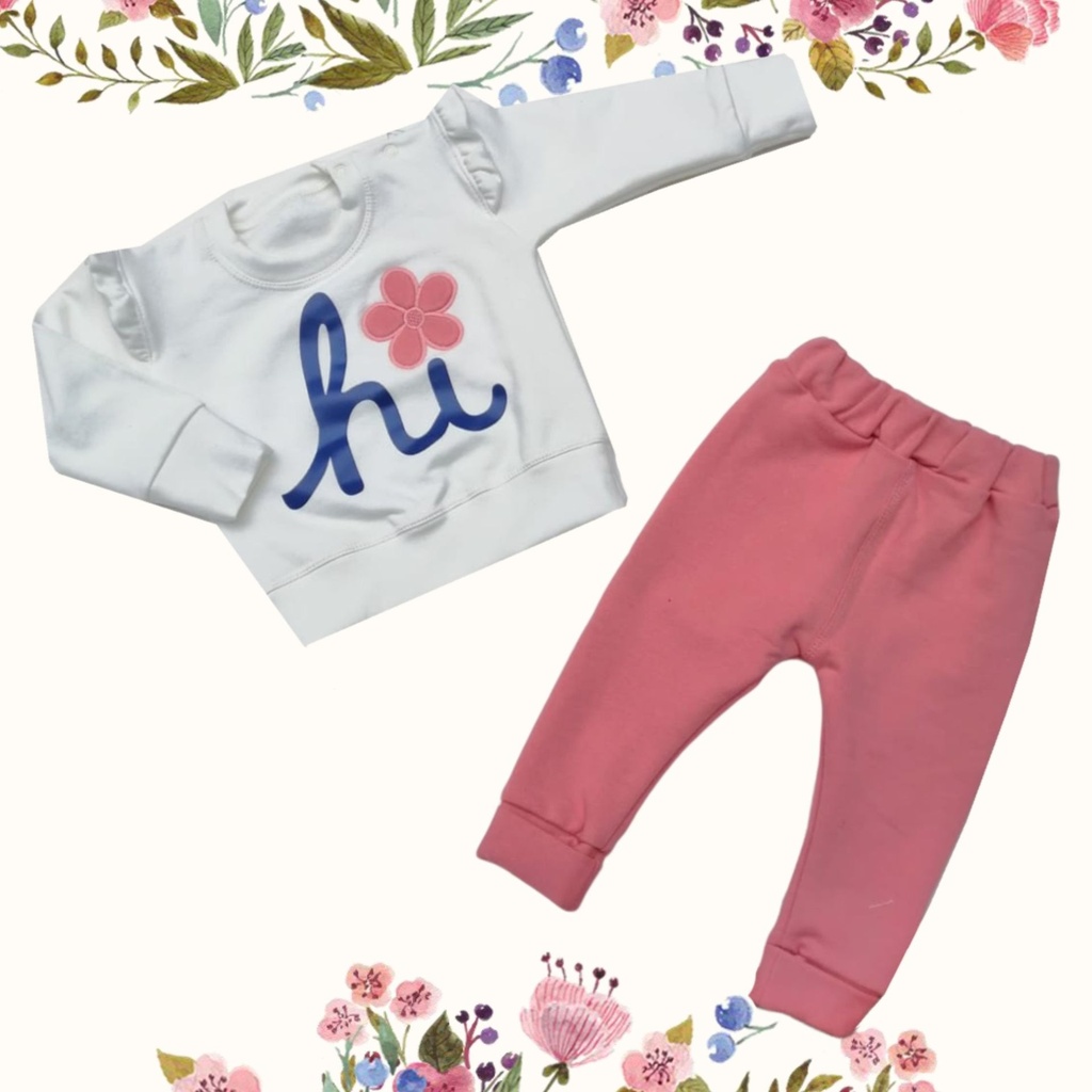 Conjunto de Franela Algodón | Hi Baby