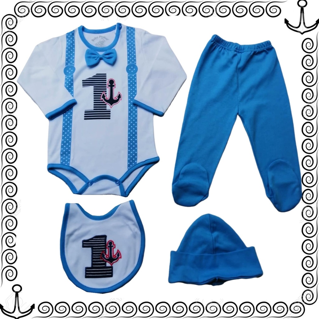 Conjunto de Algodón Pima Ancla